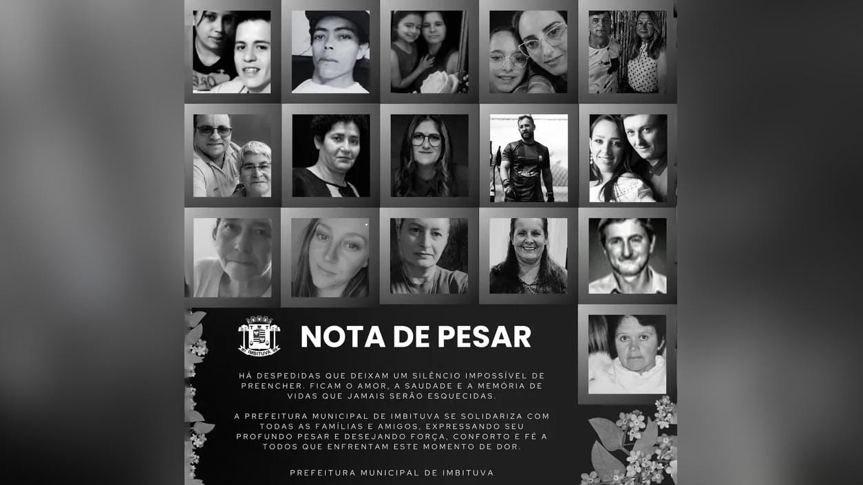Prefeitura de Imbituva divulgou fotos e nomes das vítimas do acidente na BR-373.