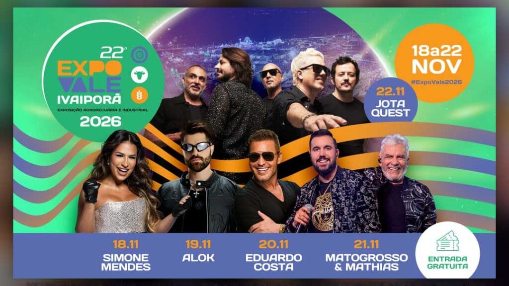 programacao 22 expovale 1