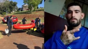 Lago Saracura, em Faxinal, onde jovem de 22 anos morreu afogado