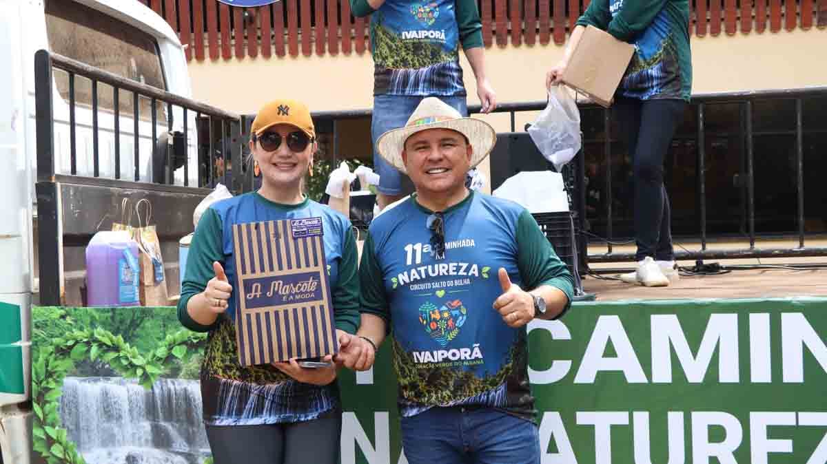 Ivaiporã reúne mais de 800 pessoas na 11ª edição da Caminhada na Natureza Participantes durante a Caminhada na Natureza no Circuito Salto do Bulha em Ivaiporã