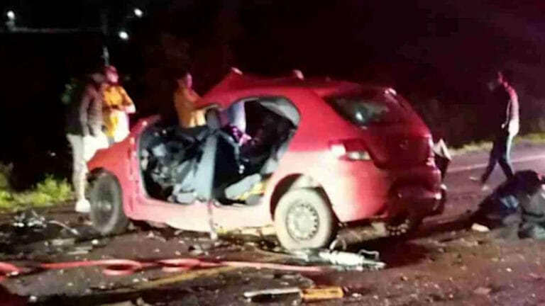 motorista de 18 anos foi preso após um acidente na BR-373, em Candói, na região Centro-Sul do Paraná