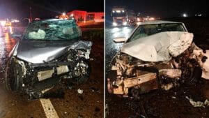 Acidente entre Volkswagen T-Cross e Chevrolet Onix na PR-239, em Assis Chateaubriand.