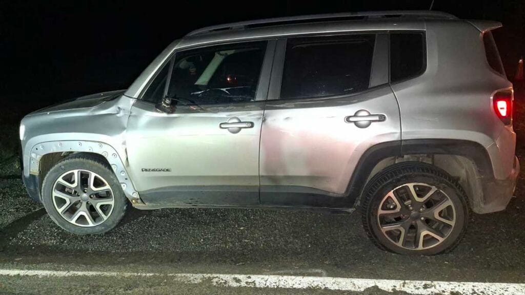  Acidente entre Jeep Renegade e Honda CG 125 deixou motociclista ferido na PR-272, em Ibaiti.