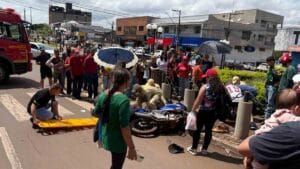 Ivaiporã, acidente, motocicletas, trânsito, Corpo de Bombeiros, Polícia Militar