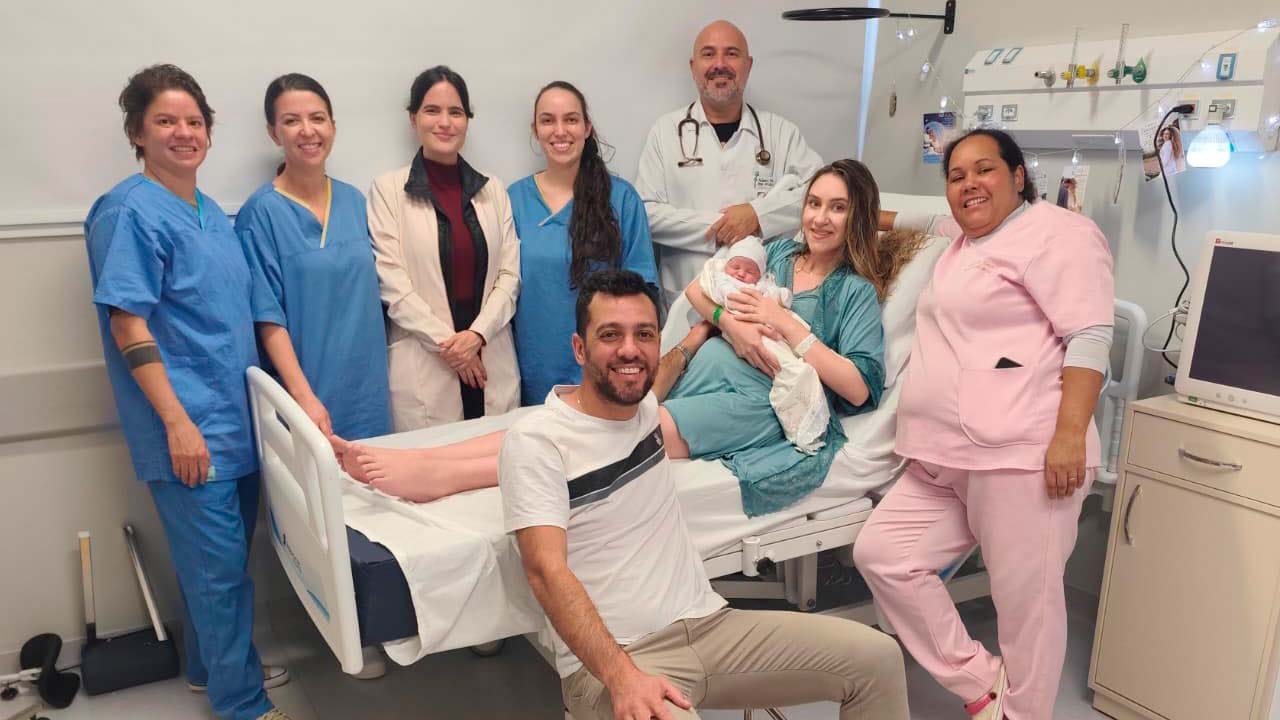 Felipe foi o primeiro bebê nascido na nova ala Materno-Infantil do Hospital Regional de Ivaiporã.