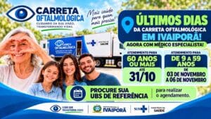 Carreta Oftalmológica realiza atendimentos de saúde ocular em Ivaiporã.