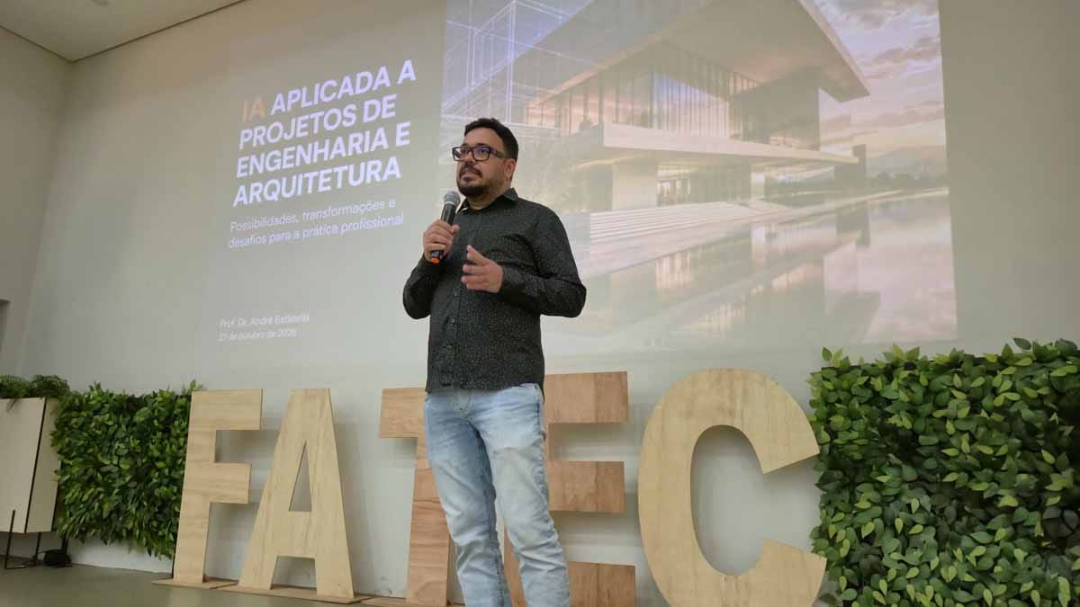 A Fatec Ivaiporã encerrou a Semana Acadêmica de Arquitetura e Engenharia com orientações sobre o uso da inteligência artificial em projetos