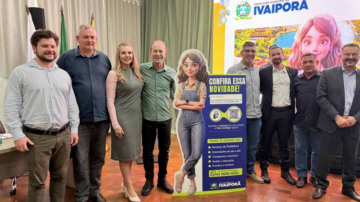: Prefeitura de Ivaiporã lança a IVA, assistente virtual criada para facilitar o atendimento à população.