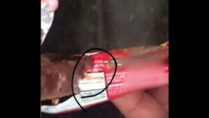 Chocolate contaminado por larvas em caso julgado pela Justiça de Santa Catarina.
