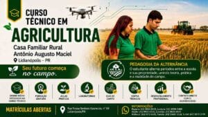 Casa Familiar Rural Antônio Augusto Maciel está com matrículas abertas para o Curso Técnico em Agricultura em Lidianópolis.
