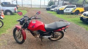 Polícia Militar recupera moto furtada em Ivaiporã