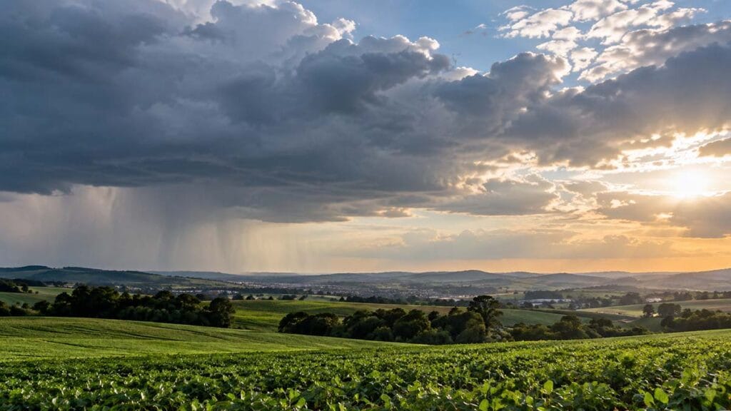 Ivaiporã tem previsão de chuva neste domingo, com máxima de 26°C Imagem de horizonte usada na previsão do tempo em Ivaiporã