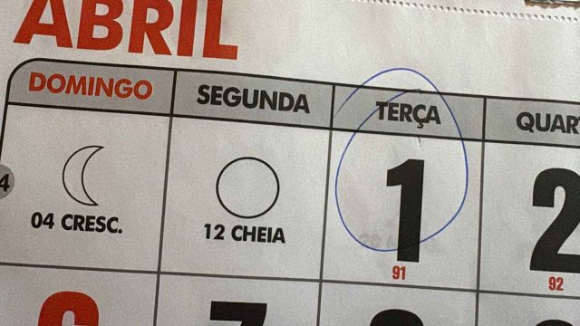 1 de abril Calendário / Foto: Ivan Maldonado