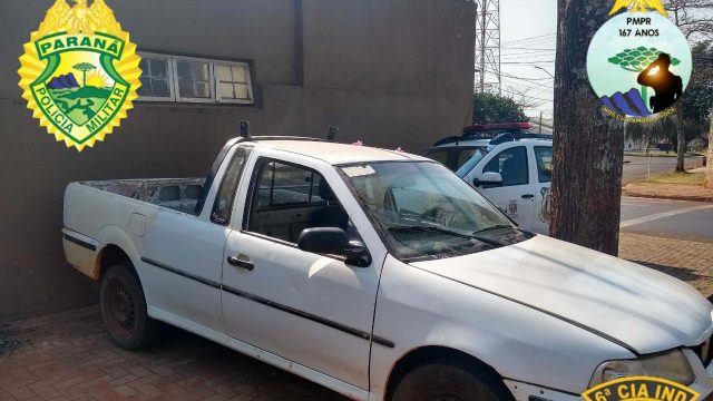 PM de Ivaiporã localiza carro furtado na manhã desta quinta-feira