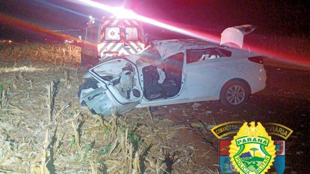 Acidente em Primeiro de Maio / Foto: PRE