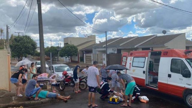 Colisão entre motos deixa dois feridos em São João do Ivaí