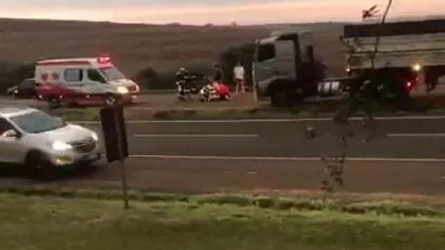 Acidente-em-Cambira-deixou-vitima-ferida- Acidente ocorreu início da noite desta sexta-feira (18) / Foto: Reprodução