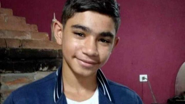 Alekson Ricardo Kongeski, de 13 anos,