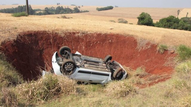 Renault Sandero acidente Foto: Aldnei Andreis
