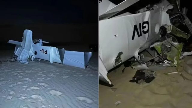 Queda de avião foi no sábado / Foto: Redes Sociais