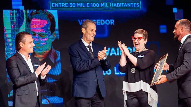 Vice-prefeito Marcelo Reis esteve na cerimônia de premiação