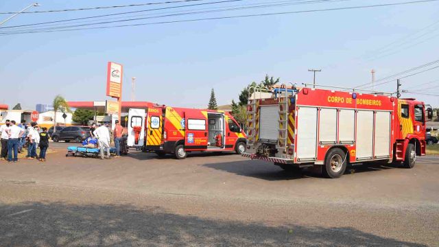 Motociclista fica ferido em batida com carro em Ivaiporã