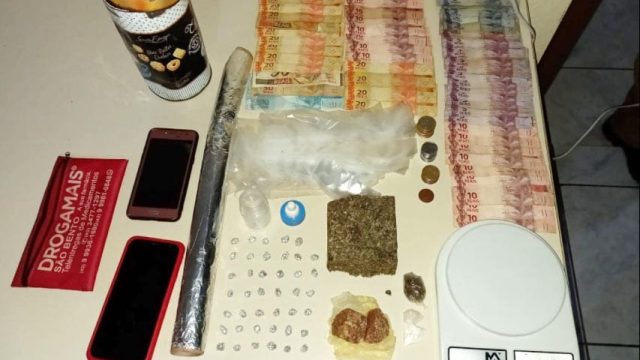 Drogas apreendidas Ponto de tráfico