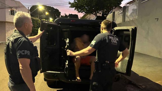 O detido estava na cidade há cerca de 4 meses / Foto: Divulgação PCPR