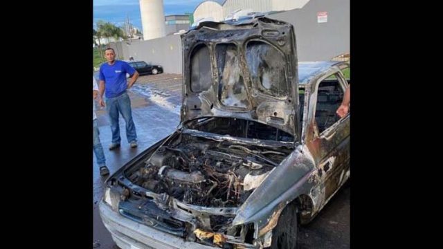 A ocorrência foi registrada na Avenida Brasil, em Cambira / Foto: Colaboração