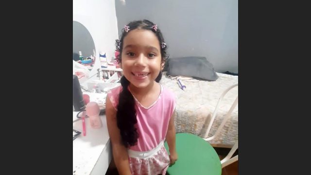 Milena da Silva Luciano, tinha apenas 5 anos