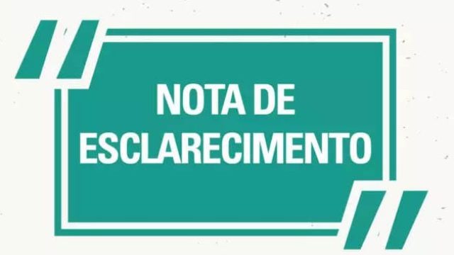 Nota de esclarecimento