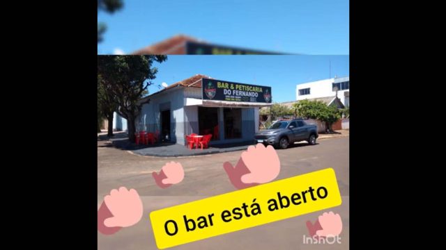 Vai abrir o bar Fernando
