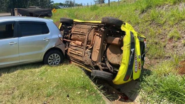 Acidente foi no km 237 da BR-376, no Contorno Sul / Foto: TN Online