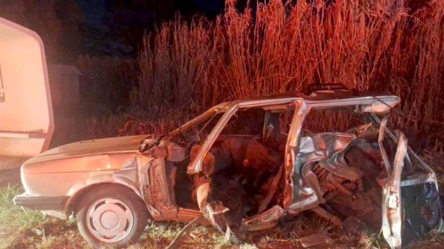 acidente em pitanga Batida foi na noite de Sábado / Foto: Reprodução-NH Notícias