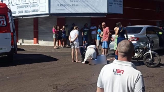 Batida ocorreu centro de São João do Ivaí, na tarde de domingo / Foto: Reprodução Canal HP