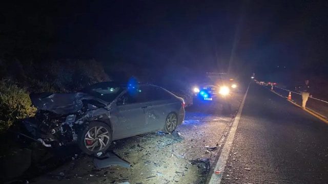 Colisão envolveu um Jetta e um Corsa / Foto: Divulgação/PRF