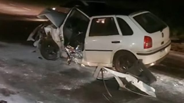Acidente foi na noite de sexta-feira / Foto: PP News