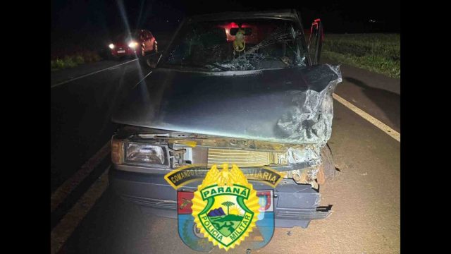 Colisão foi na noite de sábado / Foto: PRE