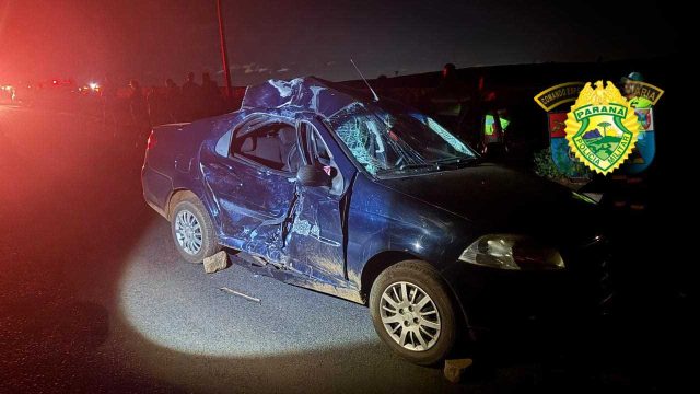 Acidente ocorreu na noite de quarta-feira / Foto: Divulgação / PRE