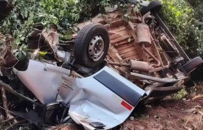 acidente terra roxa Colisão aconteceu na manhã de sábado / Foto: Corpo de Bombeiros