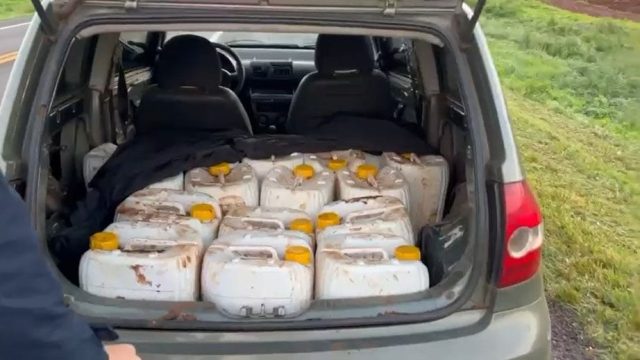 Agrotóxico apreendido / Foto: Reprodução PRF