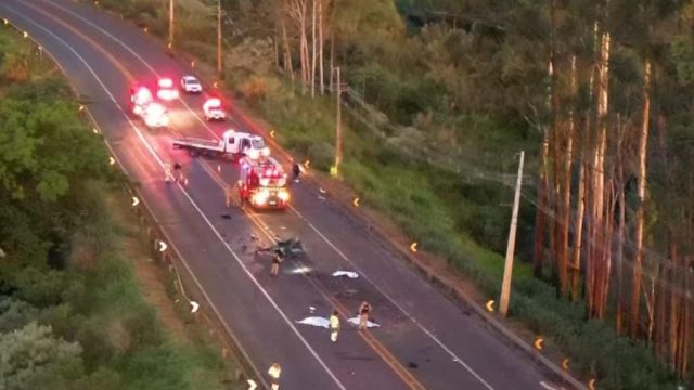 Colisão aconteceu no final da tarde de sábado / Foto: Divulgação - PRE