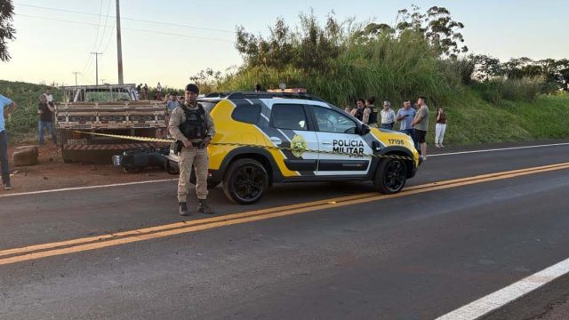 Acidente na PR-466  em Jardim Alegre / Foto: Ivan Maldonado