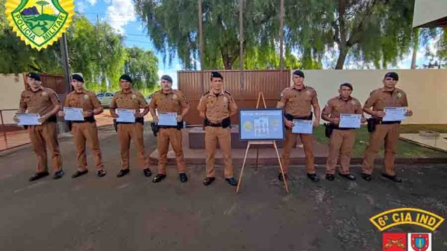 Homenagem a  sete policiais militares  / Foto: 6a CIPM