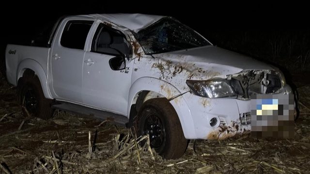 capotamento são joão Acidente ocorreu na saída de São João do Ivaí / Foto: Cana HP