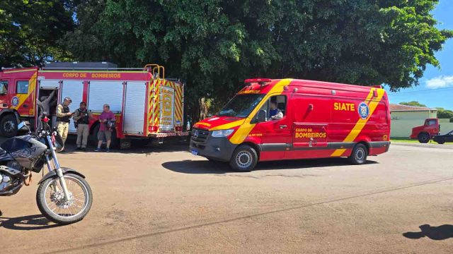 Batida foi próximo a Camara de Vereadores / Foto: Bombeiros