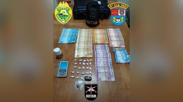 Drogas apreendidas pela Rotam / Divulgação