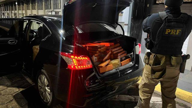 drogas guarapuava Drogas foi apreendida pela PRF em Guarapuava / Foto: Polícia Rodoviária