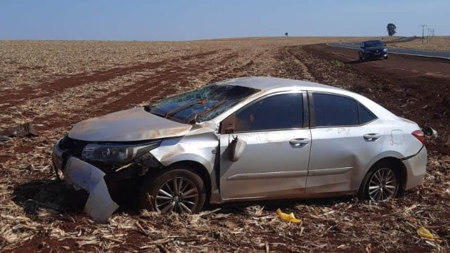 ebeebe0d-a2a8-41ab-81bb-1ee466468944 Acidente foi na manhã destas segunda-feira / Foto: PRE