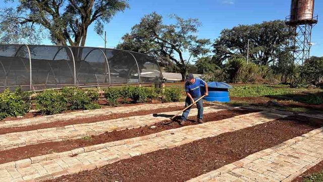 A horta escola está localizada em espaço do antigo IBC / Foto: Ivan Maldonado